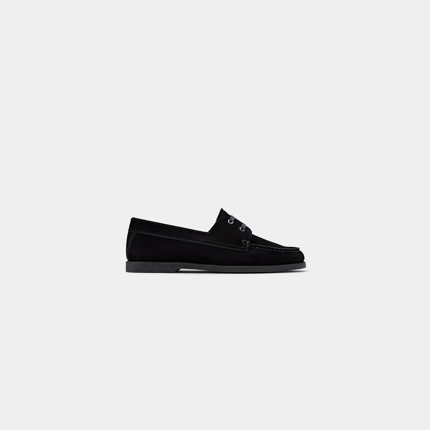 Suitsupply Black Boat Shoe