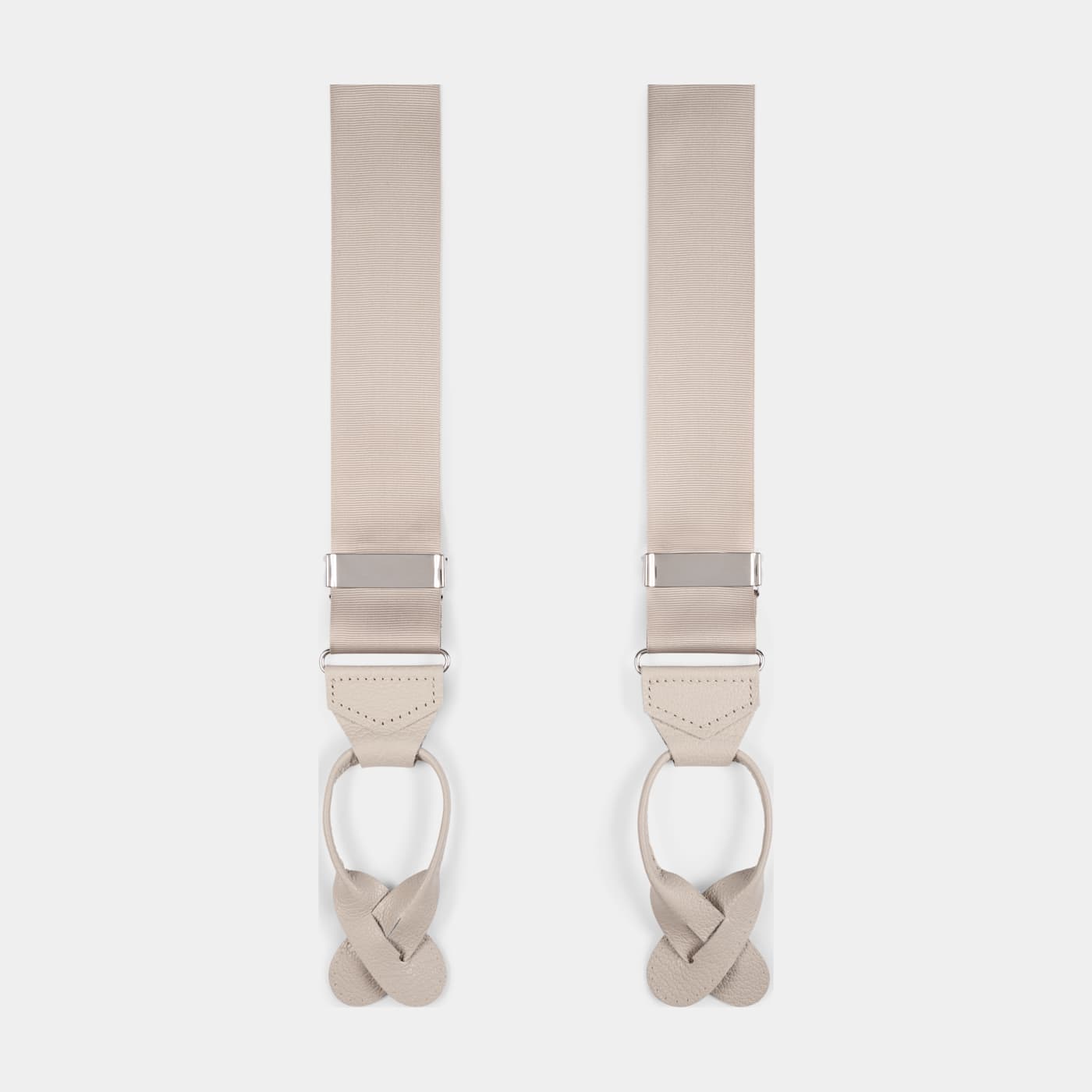 Suitsupply Light Brown Suspenders In Neutral