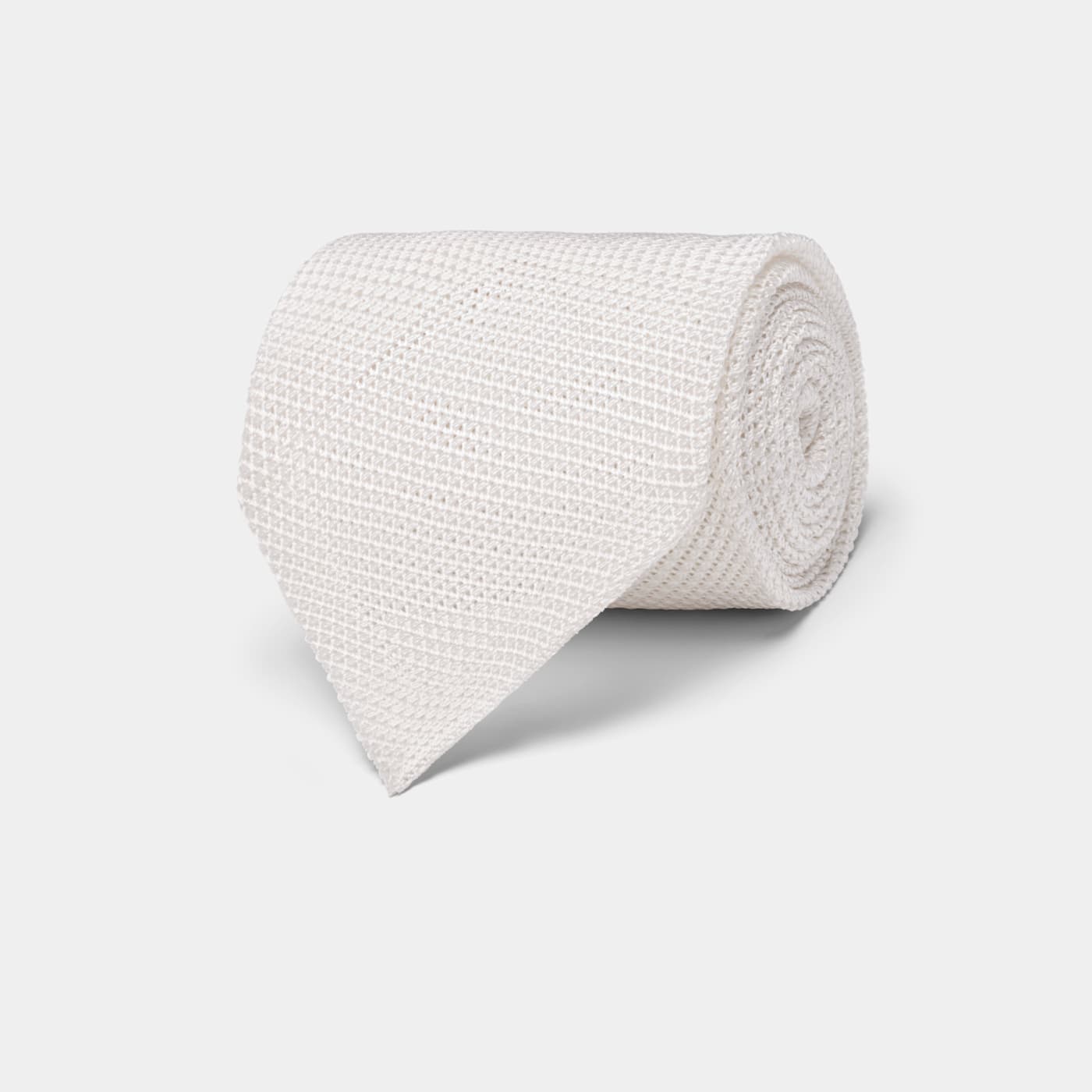 Suitsupply Off-white Grenadine Tie