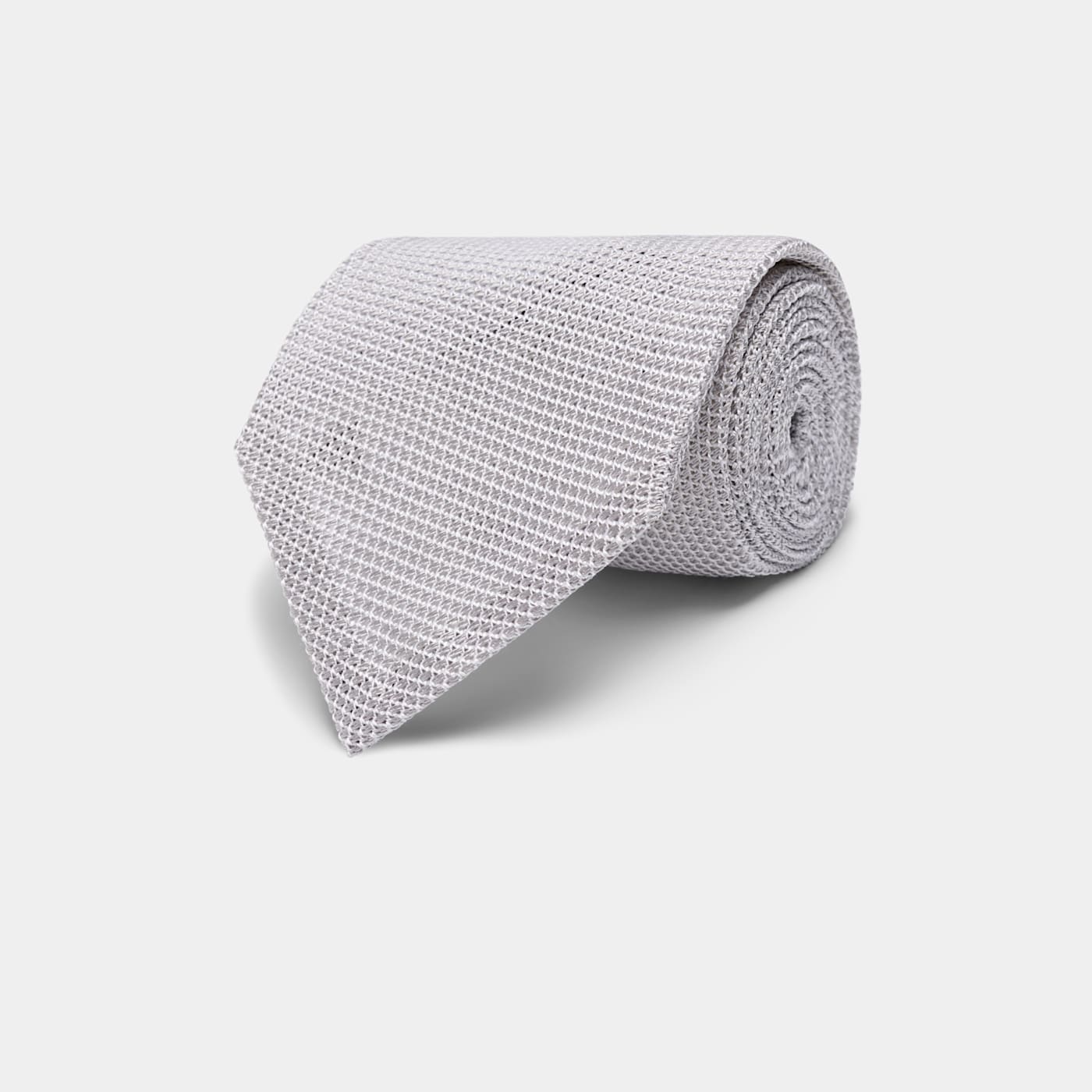 Suitsupply Light Grey Tie In Neutral