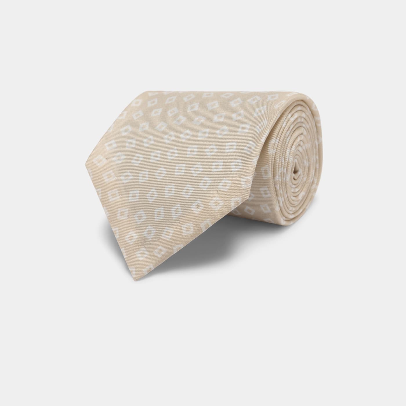 Suitsupply Light Brown Graphic Tie