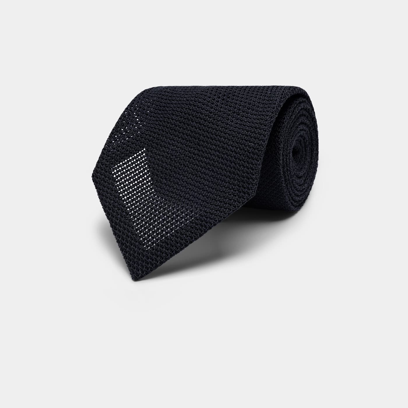 Suitsupply Navy Tie In Black