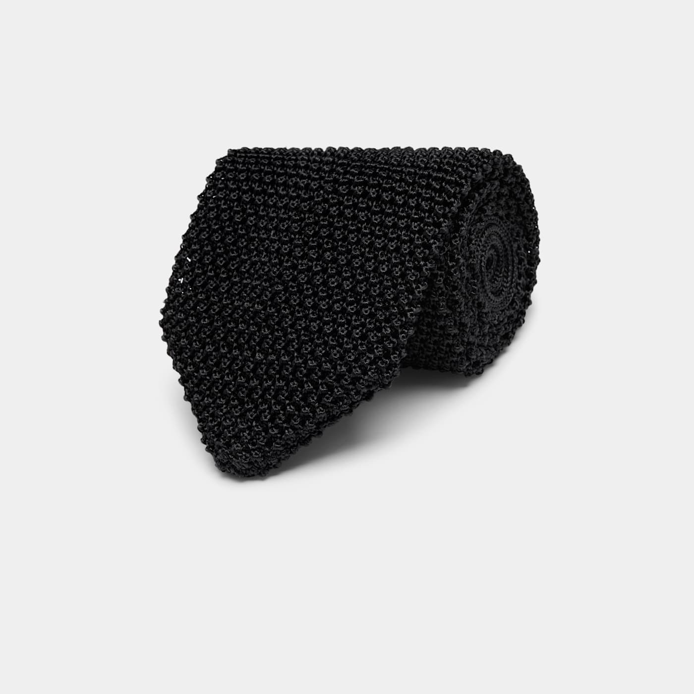 Suitsupply Black Knitted Tie