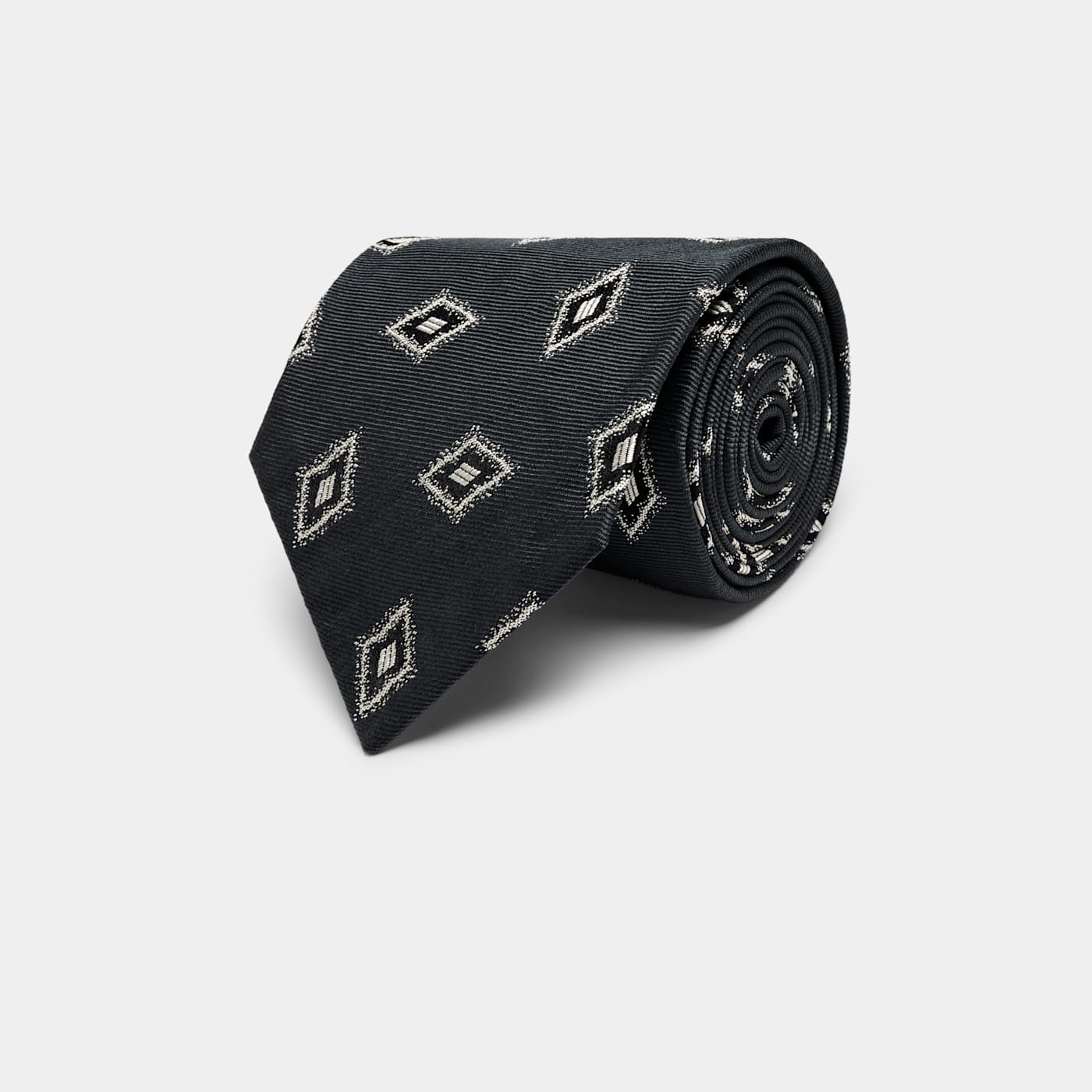 Suitsupply Dark Grey Graphic Tie