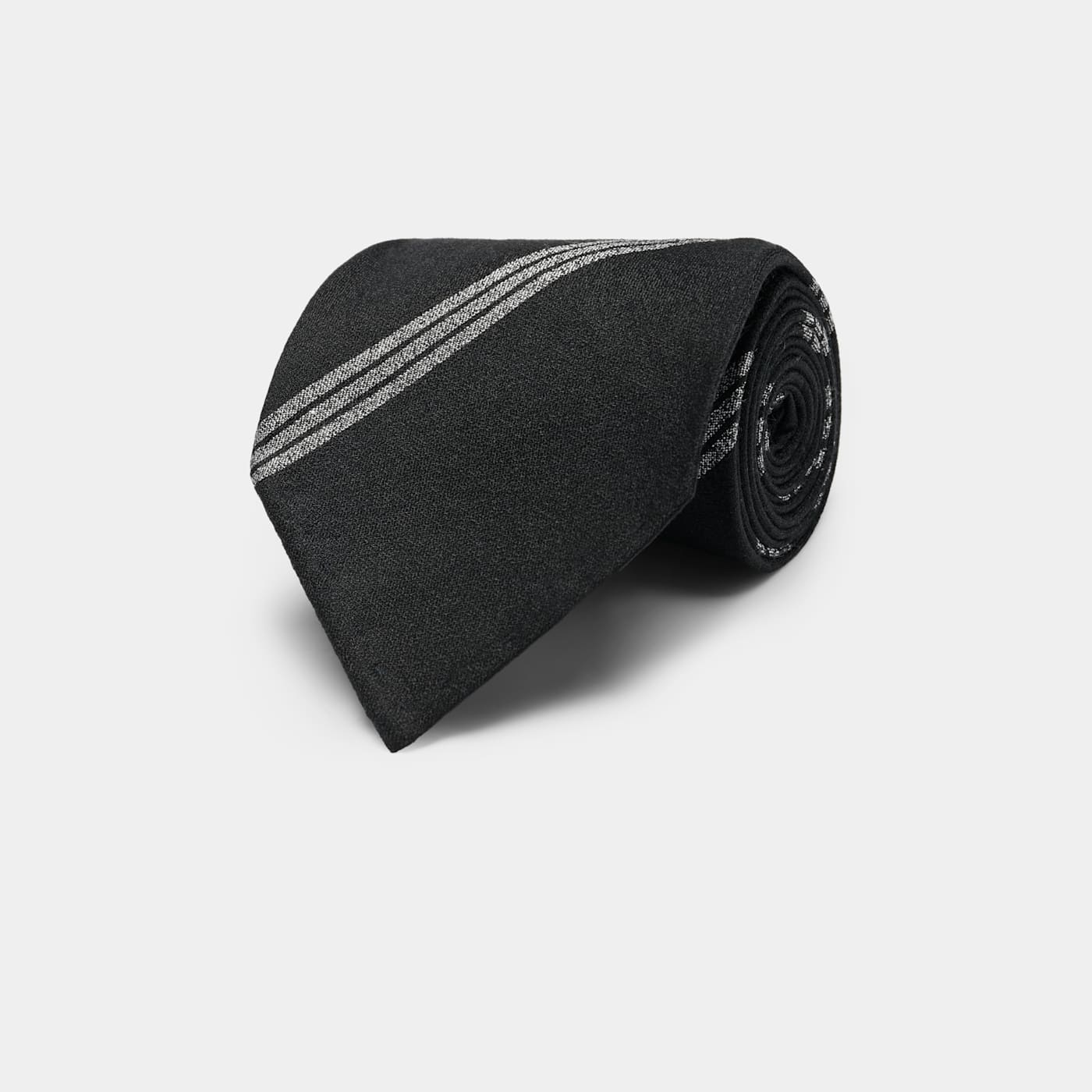 Suitsupply Krawatte Schwarz Gestreift In Black