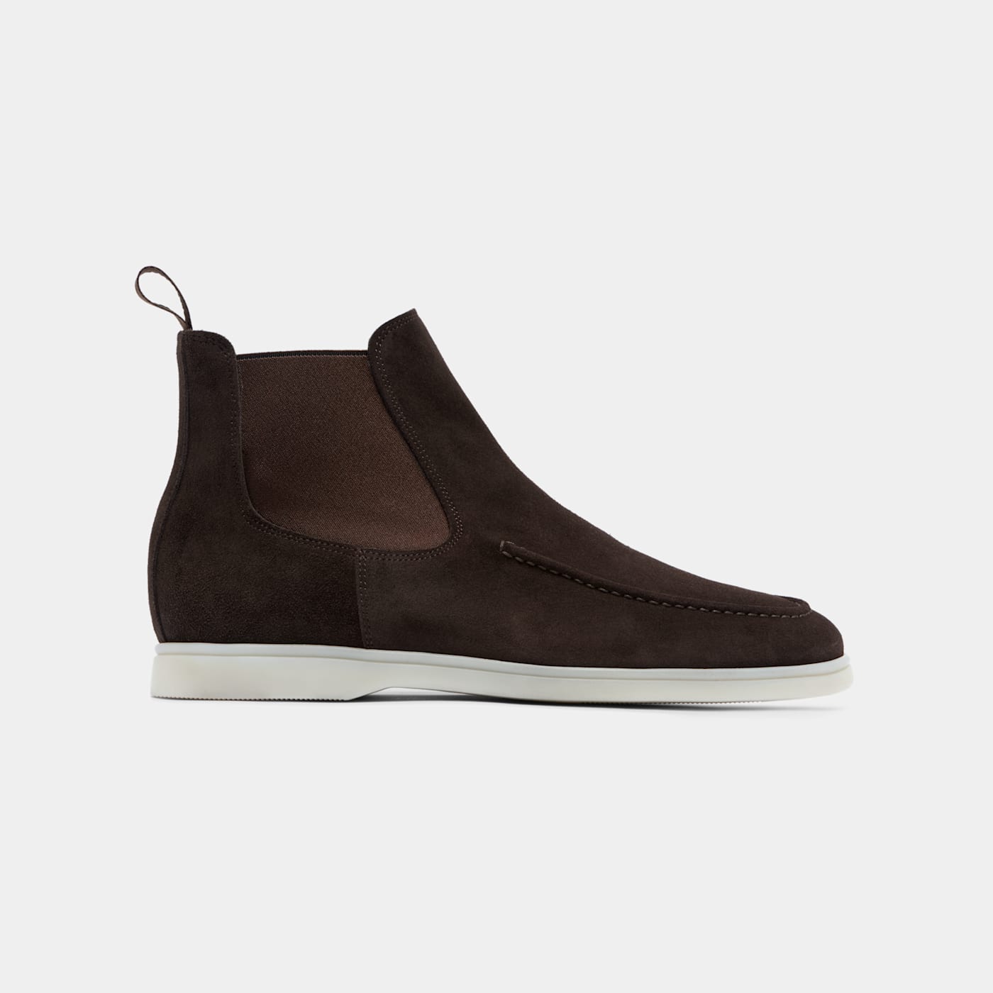 Suitsupply Brown Casual Chelsea Boot In Black