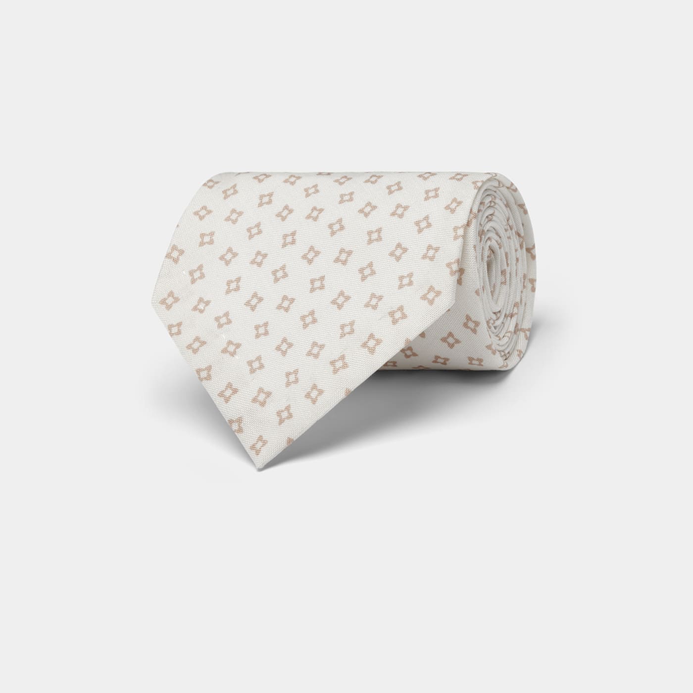 Suitsupply Off-white Graphic Tie