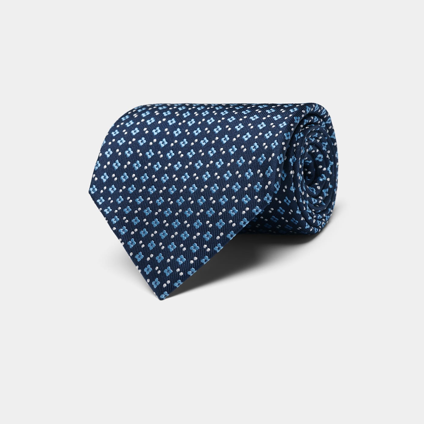 Suitsupply Blue Flower Tie