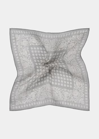 Ljusgrå grafisk bröstnäsduk