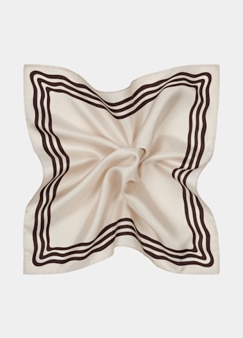 Pañuelo de bolsillo marrón claro