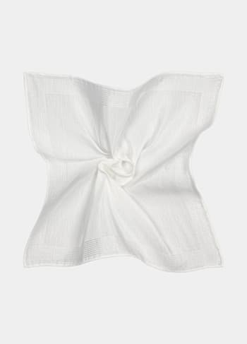 Pañuelo de bolsillo blanco