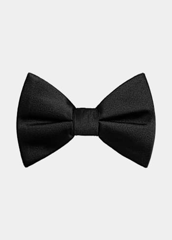 Black Pre-tied Bow Tie