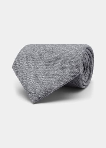 浅灰色领带