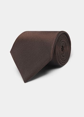 Corbata marrón