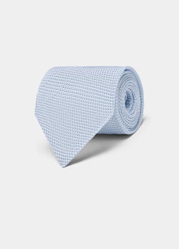 Krawat grenadyna jasnoniebieski
