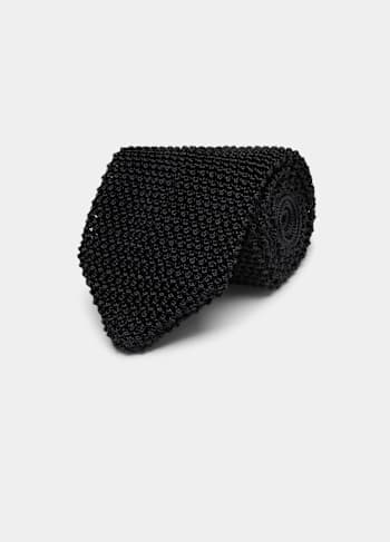 Black Knitted Tie