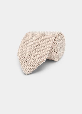Sand Knitted Tie