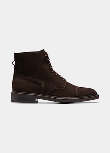 Brown Lace-Up Boot