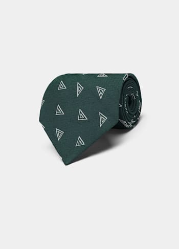 Green Graphic Tie