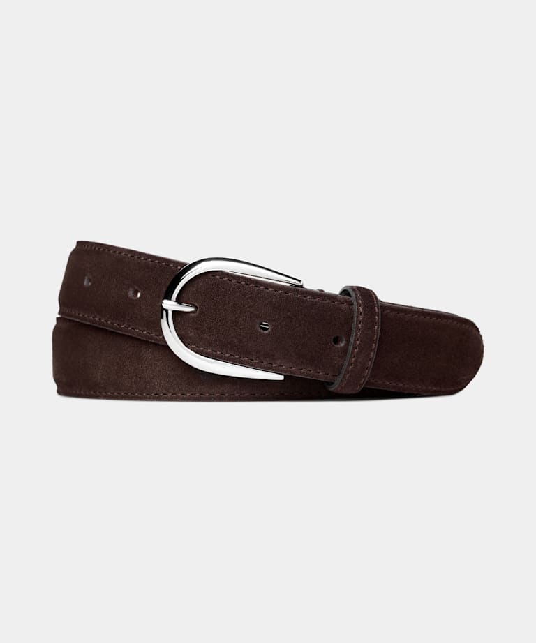 SUITSUPPLY Italian Cow Leather Dark Brown Belt