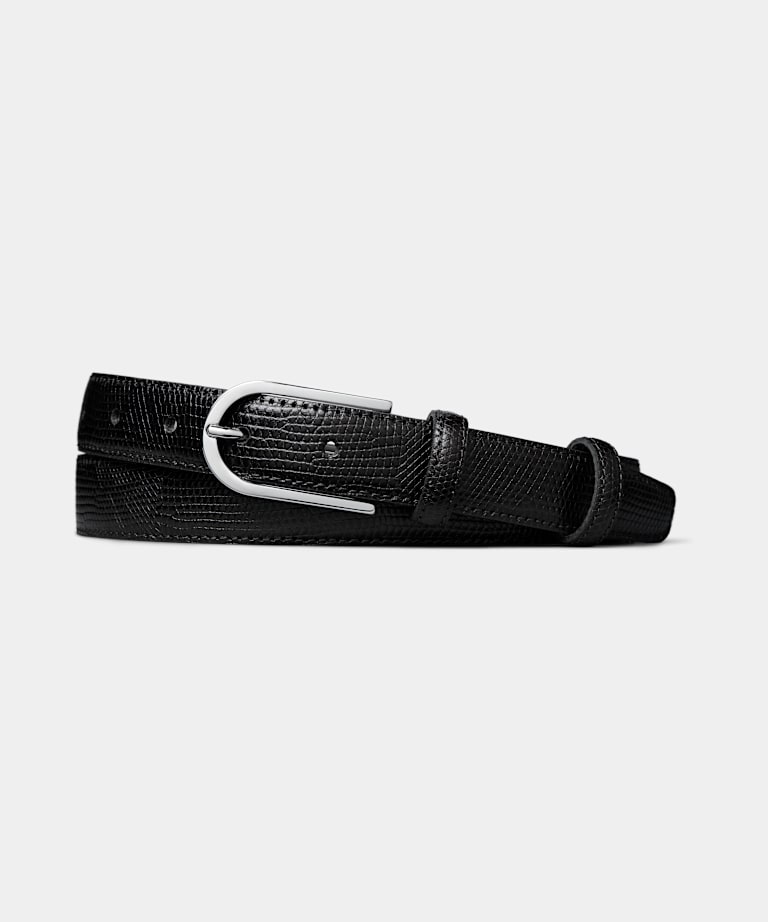 SUITSUPPLY Leather Black Belt
