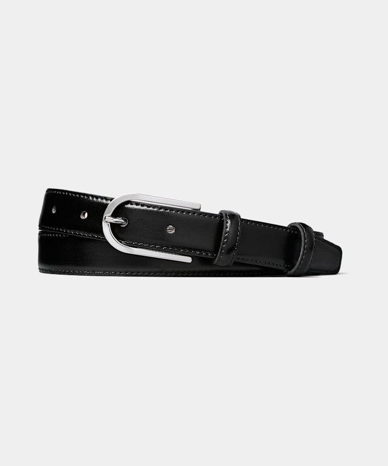 SUITSUPPLY Leather Black Belt