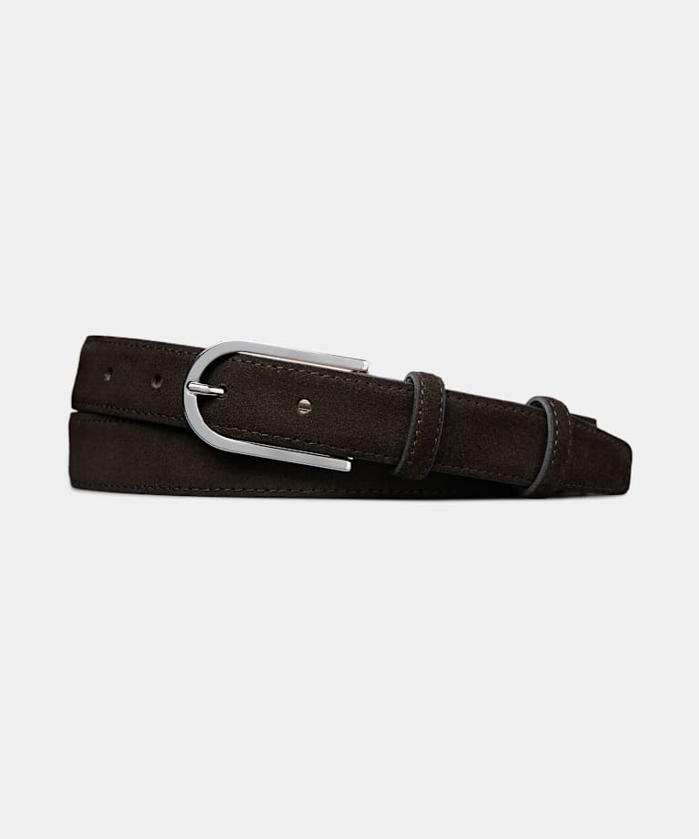 SUITSUPPLY Leather Dark Brown Belt