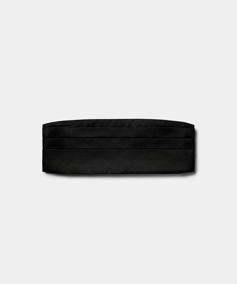 Black Cummerbund Tuxedo Belt