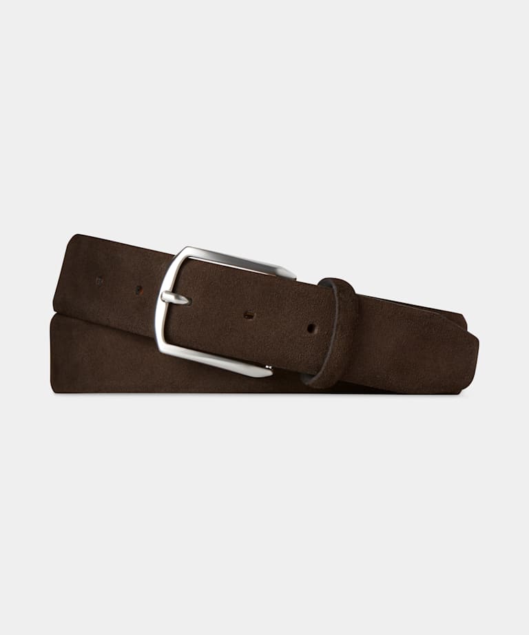 SUITSUPPLY Italian Cow Leather Brown Belt