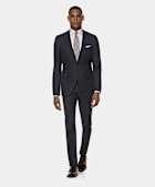 SUITSUPPLY Pure S110's Wool by Vitale Barberis Canonico, Italy Navy Lazio Blazer