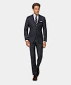 SUITSUPPLY Pure S110's Wool by Vitale Barberis Canonico, Italy Navy Brescia Trousers