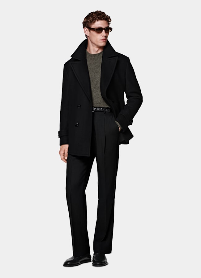 SUITSUPPLY Pura lana Peacoat negro