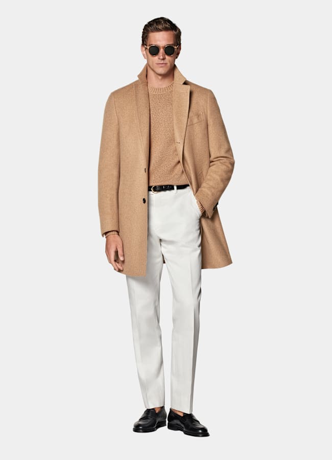 SUITSUPPLY Pure Camel by Rogna, Italy Mid Brown Overcoat