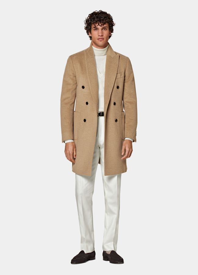 SUITSUPPLY Pure laine de chameau - Corrado, Italie Manteau marron moyen