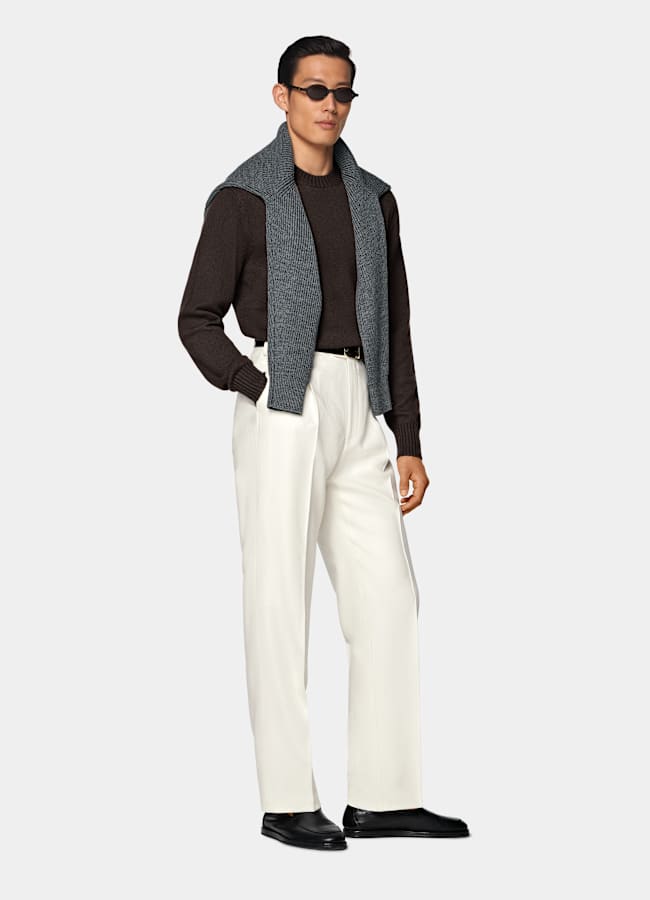 SUITSUPPLY Puro cashmere Girocollo marrone scuro