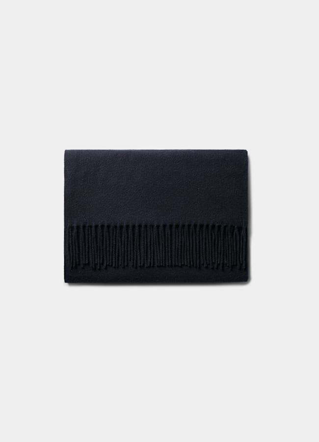 SUITSUPPLY Reines Kaschmir Schal navy