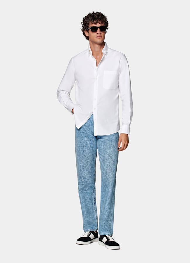 SUITSUPPLY Coton égyptien - Testa 1919 Srl, Italie Chemise en coton blanc