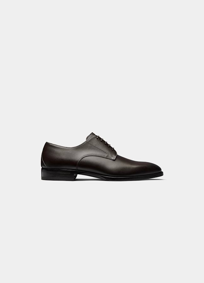 SUITSUPPLY Italian Calf Leather Brown Derby