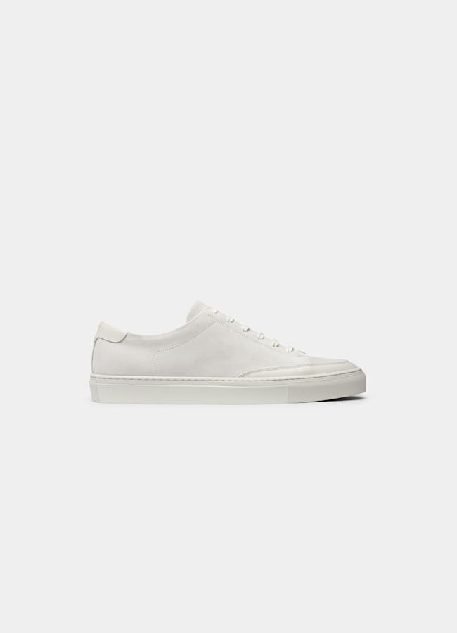 SUITSUPPLY Italian Calf Leather & Cow Suede Sand Sneaker