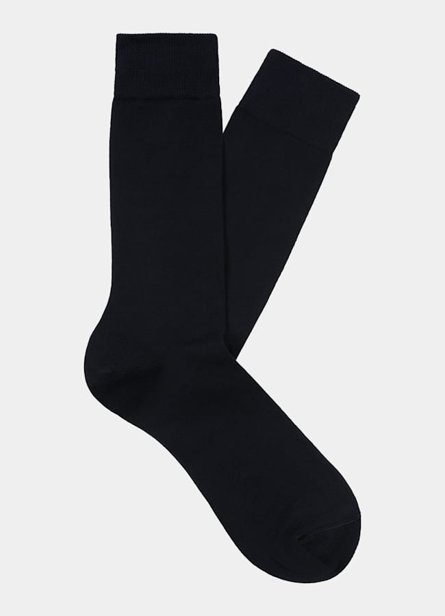 SUITSUPPLY Pure Cotton Navy Regular Socks