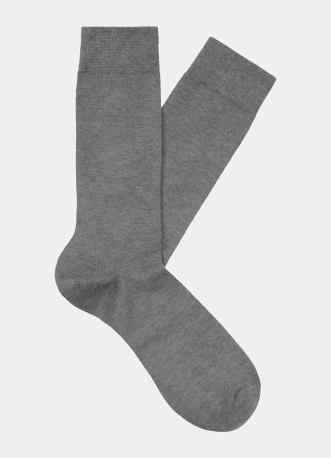 SUITSUPPLY Pure Cotton Light Grey Regular Socks