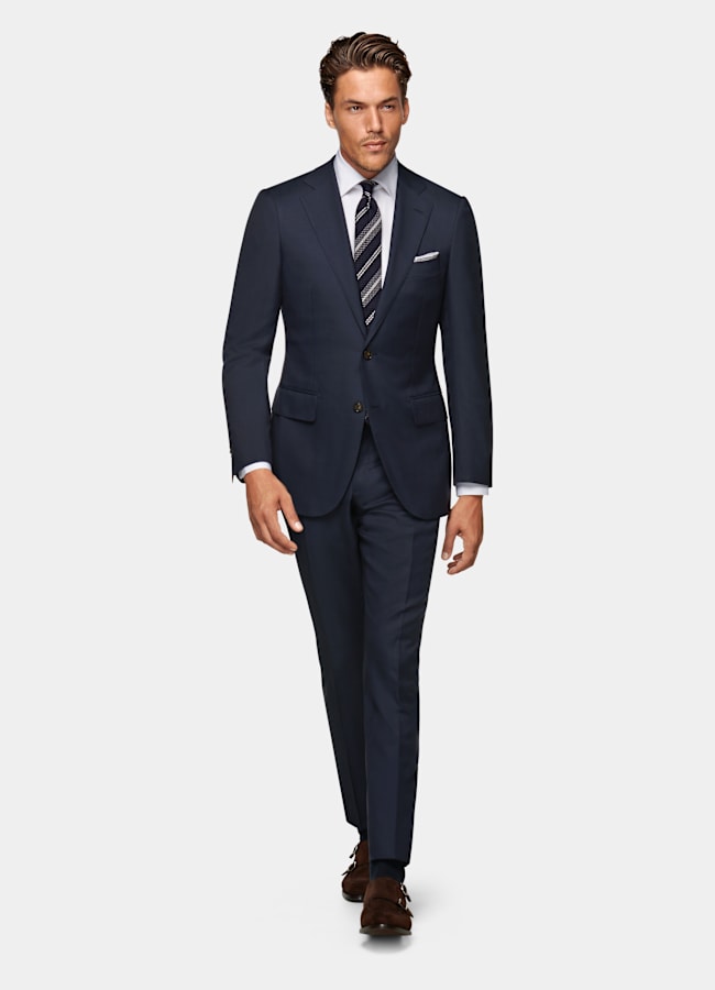 Navy Lazio Suit in Pure S110's Wool | SUITSUPPLY