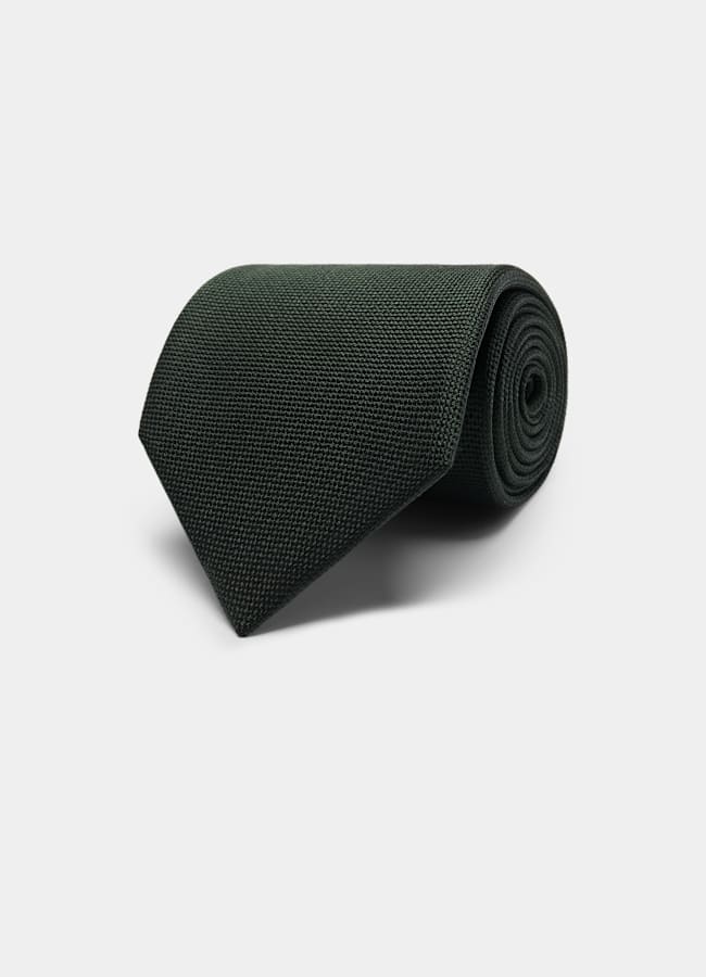 SUITSUPPLY Pure soie Cravate verte