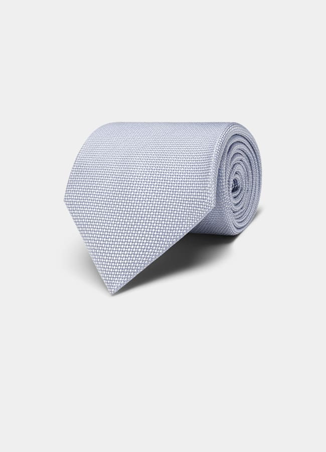 SUITSUPPLY Pure Silk Light Blue Tie