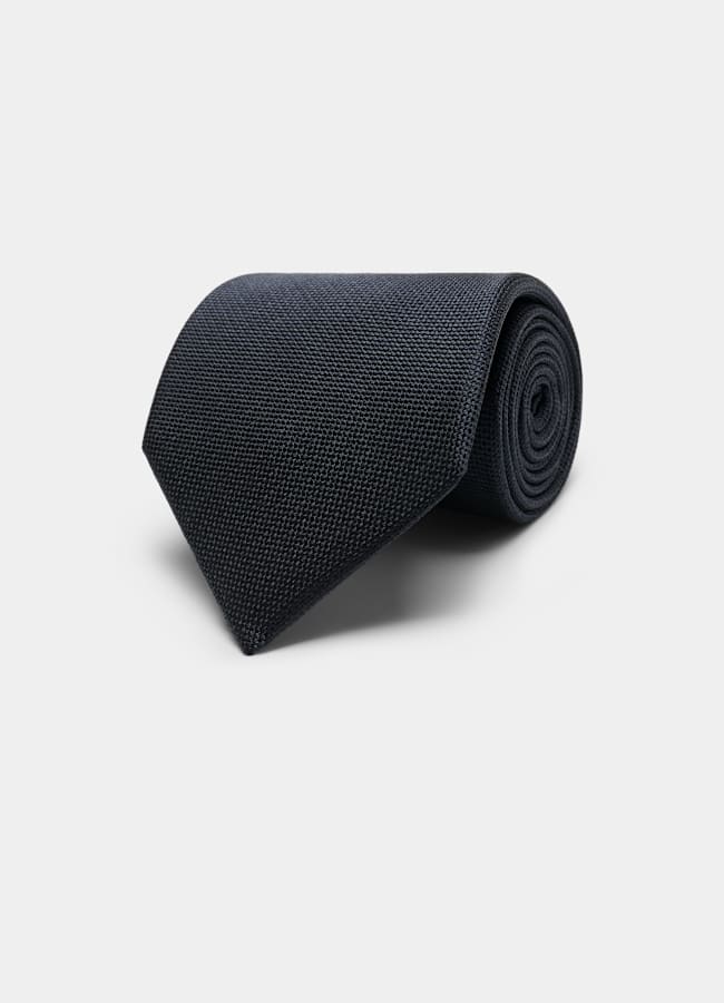 SUITSUPPLY Pure Silk Navy Tie