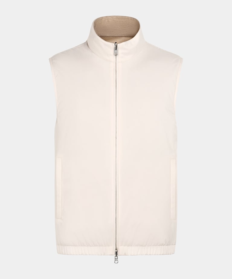 Off-White Reversible Zip Vest