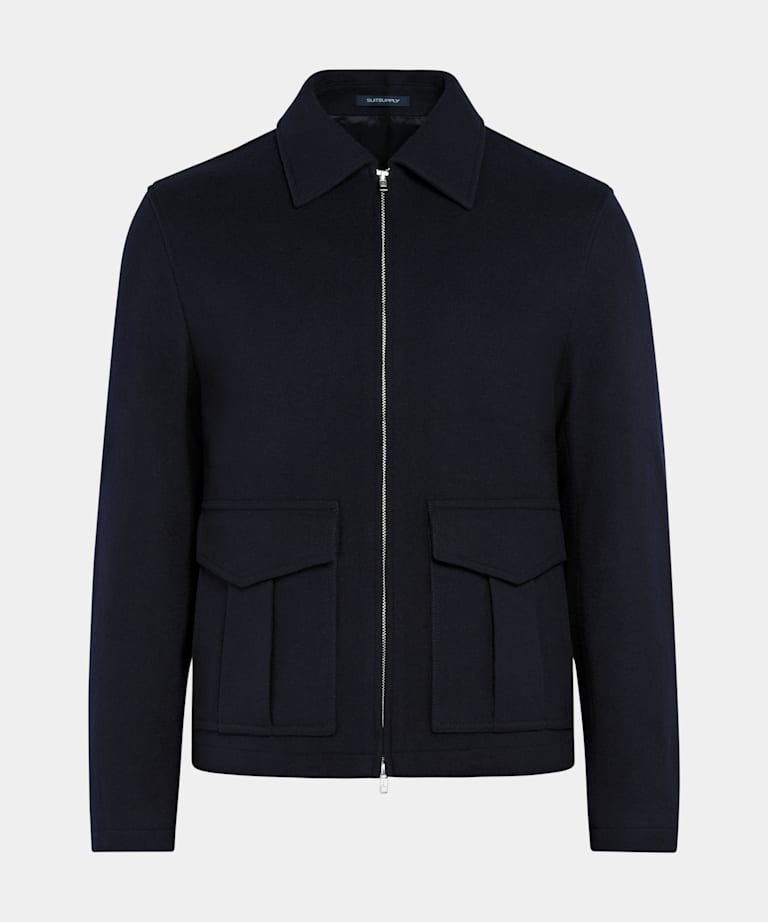 Navy Bomber Jacket