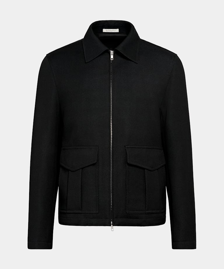 Black Bomber Jacket