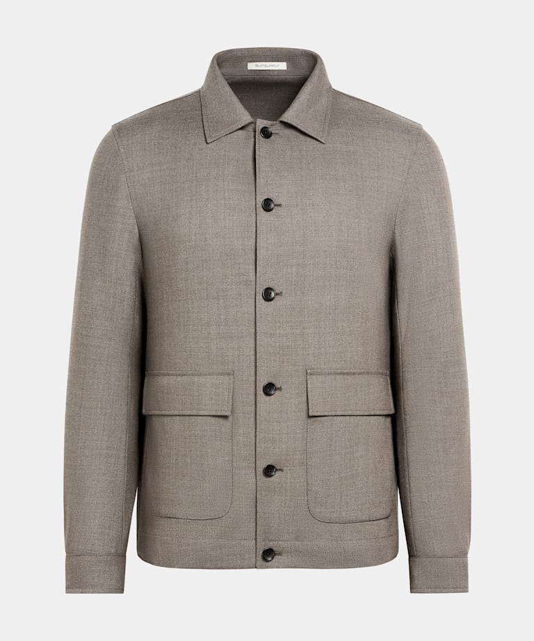 Taupe Bomber Jacket