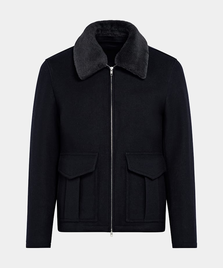 Navy Bomber Jacket